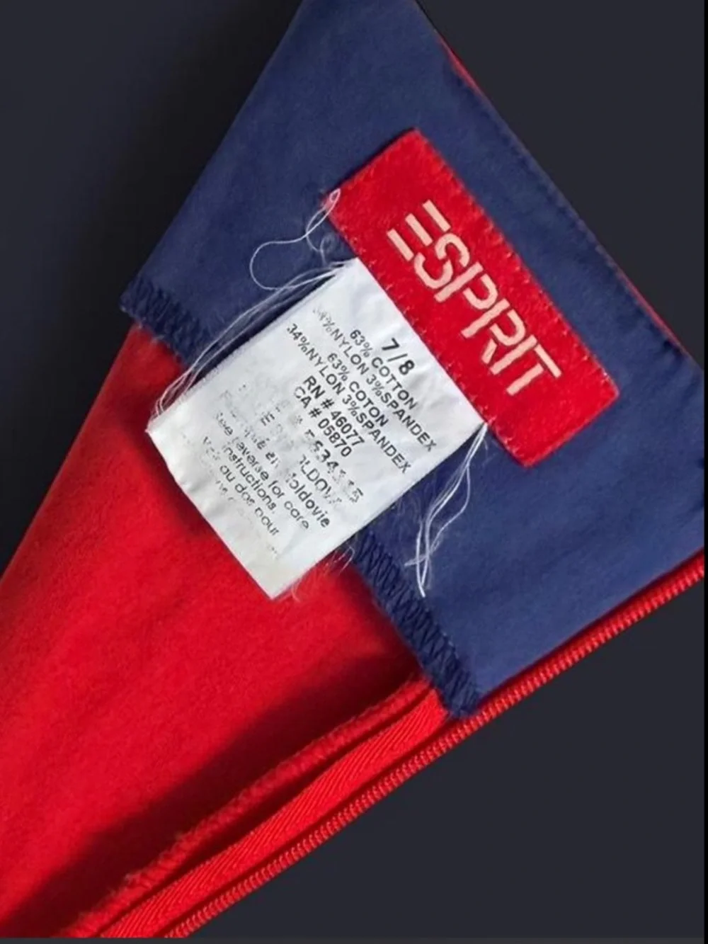 Esprit Red Colorblock Zippered Dress - Picture 6 of 6